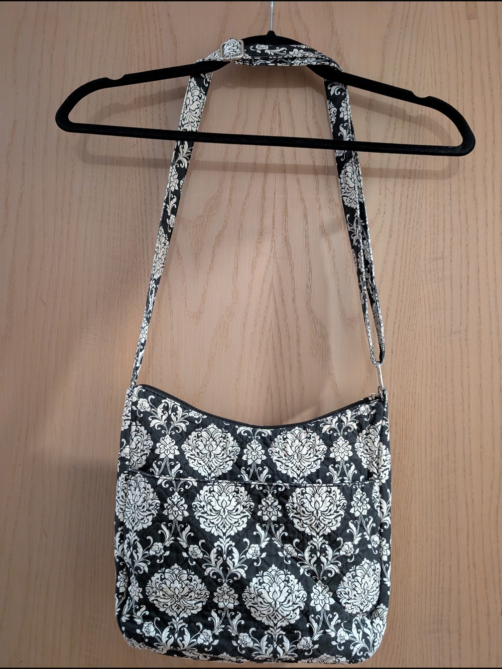 Waverly Inspirations Black & White Damask Crossbody Bag - Picture 5 of 6